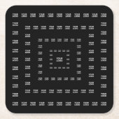 Ihr Logo oder irgendein Design/Bild | Quadratmuste Rechteckiger Pappuntersetzer (Vorderseite)