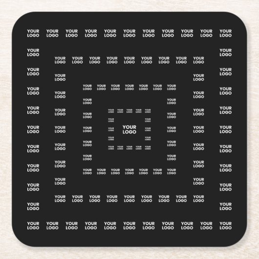 Ihr Logo oder irgendein Design/Bild | Quadratmuste Rechteckiger Pappuntersetzer (Vorderseite)