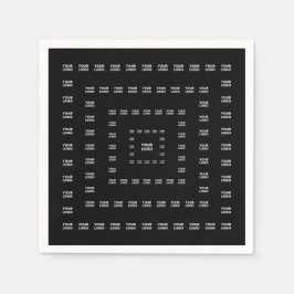 Ihr Logo oder irgendein Design/Bild | Quadratmuste Serviette