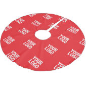 Ihr Logo oder jedes Bild/Design automatisch geglie Polyester Weihnachtsbaumdecke (Schrägansicht)