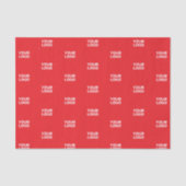 Ihr Logo oder jedes Bild/Design automatisch geglie Seidenpapier (Vorderseite)