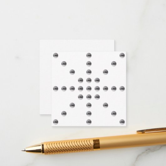 Ihr Logo oder jedes hochgeladene Bild | Star Patte Begleitkarte (Vorderseite/Rückseite Beispiel)