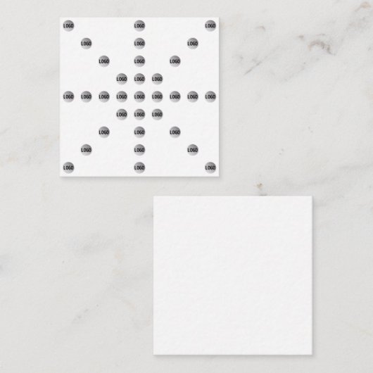 Ihr Logo oder jedes hochgeladene Bild | Star Patte Begleitkarte (Vorne/Hinten)