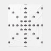 Ihr Logo oder jedes hochgeladene Bild | Star Patte Fleecedecke (Vorderseite)