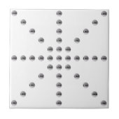 Ihr Logo oder jedes hochgeladene Bild | Star Patte Fliese (Vorderseite)