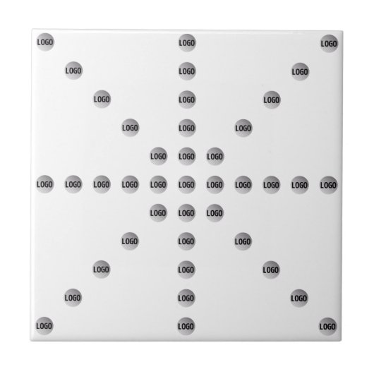 Ihr Logo oder jedes hochgeladene Bild | Star Patte Fliese (Vorderseite)