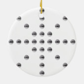 Ihr Logo oder jedes hochgeladene Bild | Star Patte Keramik Ornament (Hinten)