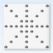 Ihr Logo oder jedes hochgeladene Bild | Star Patte Magnet