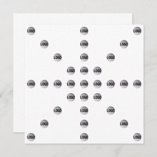 Ihr Logo oder jedes hochgeladene Bild | Star Patte Mitteilungskarte (Vorne/Hinten)