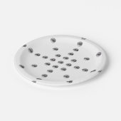 Ihr Logo oder jedes hochgeladene Bild | Star Patte Pappteller (Schrägansicht)