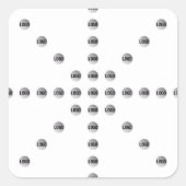 Ihr Logo oder jedes hochgeladene Bild | Star Patte Quadratischer Aufkleber (Vorderseite)