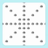 Ihr Logo oder jedes hochgeladene Bild | Star Patte Quadratischer Aufkleber