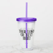 Ihr Logo oder Text kalt trinken Acryltrinkbecher (Vorderseite)