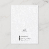 Ihr Logo-Ohrring und Ihr Nekklace-Display-Inhaber Visitenkarte (Rückseite)