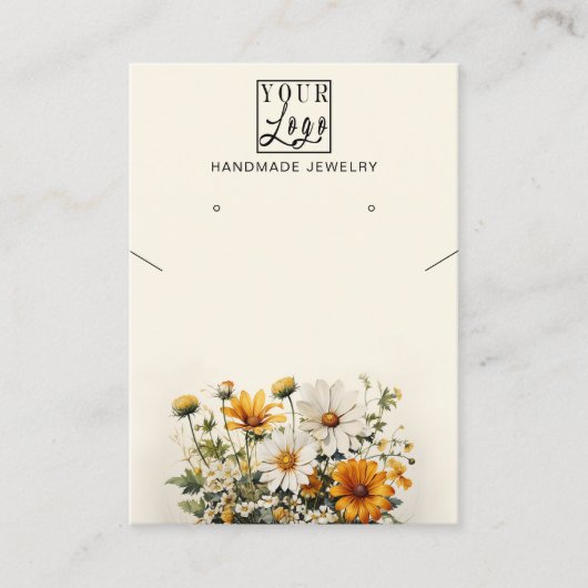 Ihr Logo-Ohrring und Ihr Nekklace-Display-Inhaber Visitenkarte (Vorderseite)