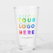 Ihr Logo Personalisierte Bierbrille 16oz Jede Farb Glas (Vorderseite)