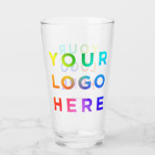 Ihr Logo Personalisierte Bierbrille 16oz Jede Farb Glas (Rückseite)
