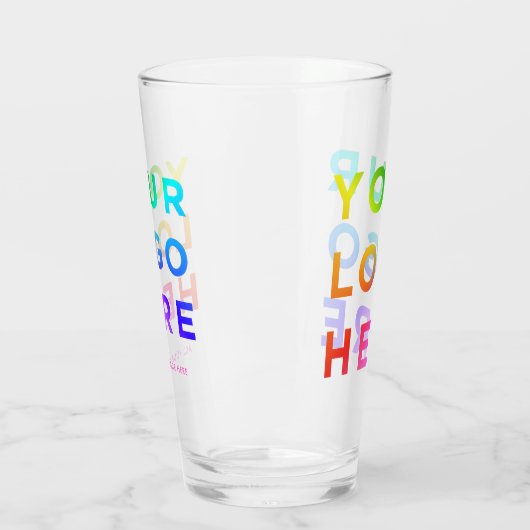 Ihr Logo Personalisierte Bierbrille 16oz Jede Farb Glas (Links)