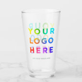 Ihr Logo Personalisierte Bierbrille 16oz Jede Farb Glas (Vorderseite)