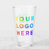 Ihr Logo Personalisierte Bierbrille 16oz Jede Farb Glas (Rückseite)