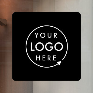 Ihr Logo   Platz für das Logo der Black Business C Fensteraufkleber