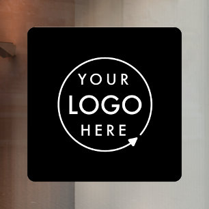Ihr Logo Platz für das Logo der Black Business C Fensteraufkleber