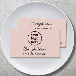 Ihr Logo Professional Blush Rosa Visitenkarte