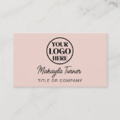 Ihr Logo Professionelles Rosé Visitenkarte (Vorderseite)