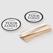 Ihr Logo - Punkt - Hintergrund WEISS Fächer (Non-assembled)