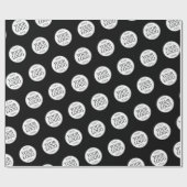Ihr Logo - Punkt - Hintergrund WEISS Geschenkpapier (Flach)