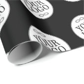Ihr Logo - Punkt - Hintergrund WEISS Geschenkpapier (Rolleneckpunkt)