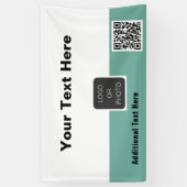 Ihr Logo QR Code Einfach Minimal Business Banner (Vertikal)