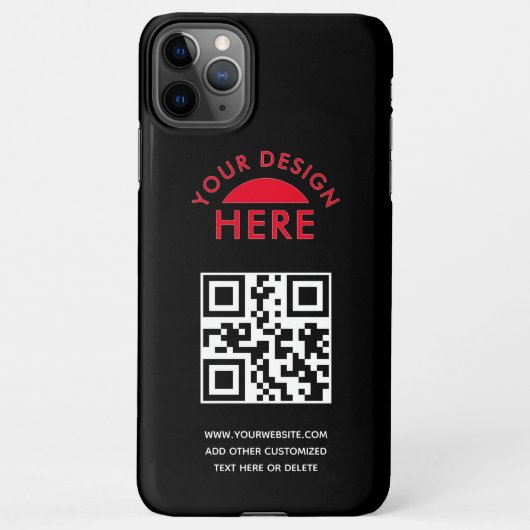 Ihr Logo & QR Code Geschäftswerbung iPhone Cas Hülle (Rückseite)