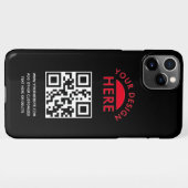 Ihr Logo & QR Code Geschäftswerbung iPhone Cas Hülle (Rückseite (Horizontal))