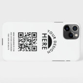 Ihr Logo & QR Code Geschäftswerbung iPhone Cas iPhone Hülle (Rückseite (Horizontal))