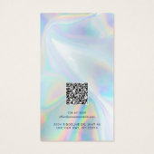 Ihr Logo QR Code Holografisches Ohrring-Anzeige-Ka (Rückseite)