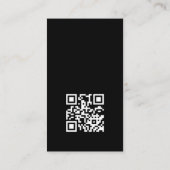 Ihr Logo QR-Code Minimalistisch Beruflich Visitenkarte (Rückseite)