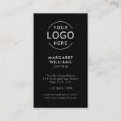Ihr Logo QR-Code Minimalistisch Beruflich Visitenkarte (Vorderseite)