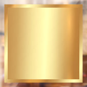 Ihr Logo QR Code Text Glam Gold Blank Hintergrund Fensteraufkleber (Blatt 2)