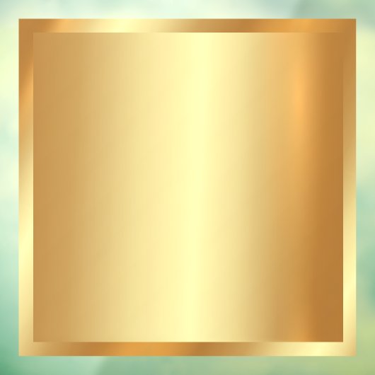 Ihr Logo QR Code Text Glam Gold Blank Hintergrund Fensteraufkleber (Blatt 3)