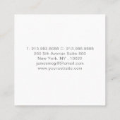 Ihr Logo Quadratische Visitenkarte (Rückseite)