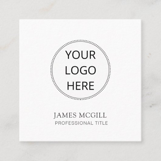 Ihr Logo Quadratische Visitenkarte (Vorderseite)