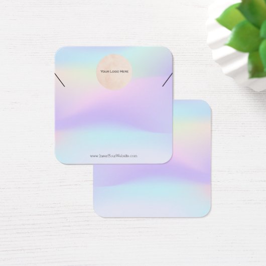 Ihr Logo Rainbow HolographicLight Necklac Display (Schreibtisch)