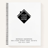 Ihr Logo Real Anwesen Modern Minimalistisch Notizblock (Vorderseite)