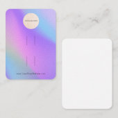 Ihr Logo-Regenbogen-Doppelbock-Haarschnitt-Display Visitenkarte (Vorne/Hinten)