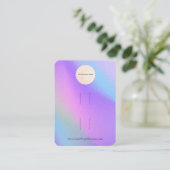 Ihr Logo-Regenbogen-Doppelbock-Haarschnitt-Display Visitenkarte (Stehend Vorderseite)