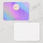 Ihr Logo-Regenbogen-Doppelbock-Haarschnitt-Display Visitenkarte (Vorne/Hinten)