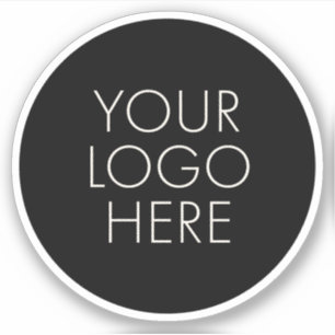 Ihr Logo Runde Unternehmensfirma Professionell Aufkleber