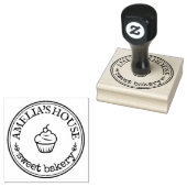 Ihr Logo rustikal Gummistempel (Stempel)