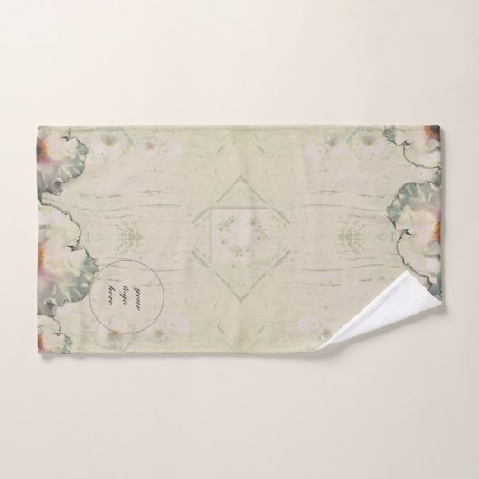 Ihr Logo Rustikaler Armbaum Peony Badhandtuch Set (Handtuch)